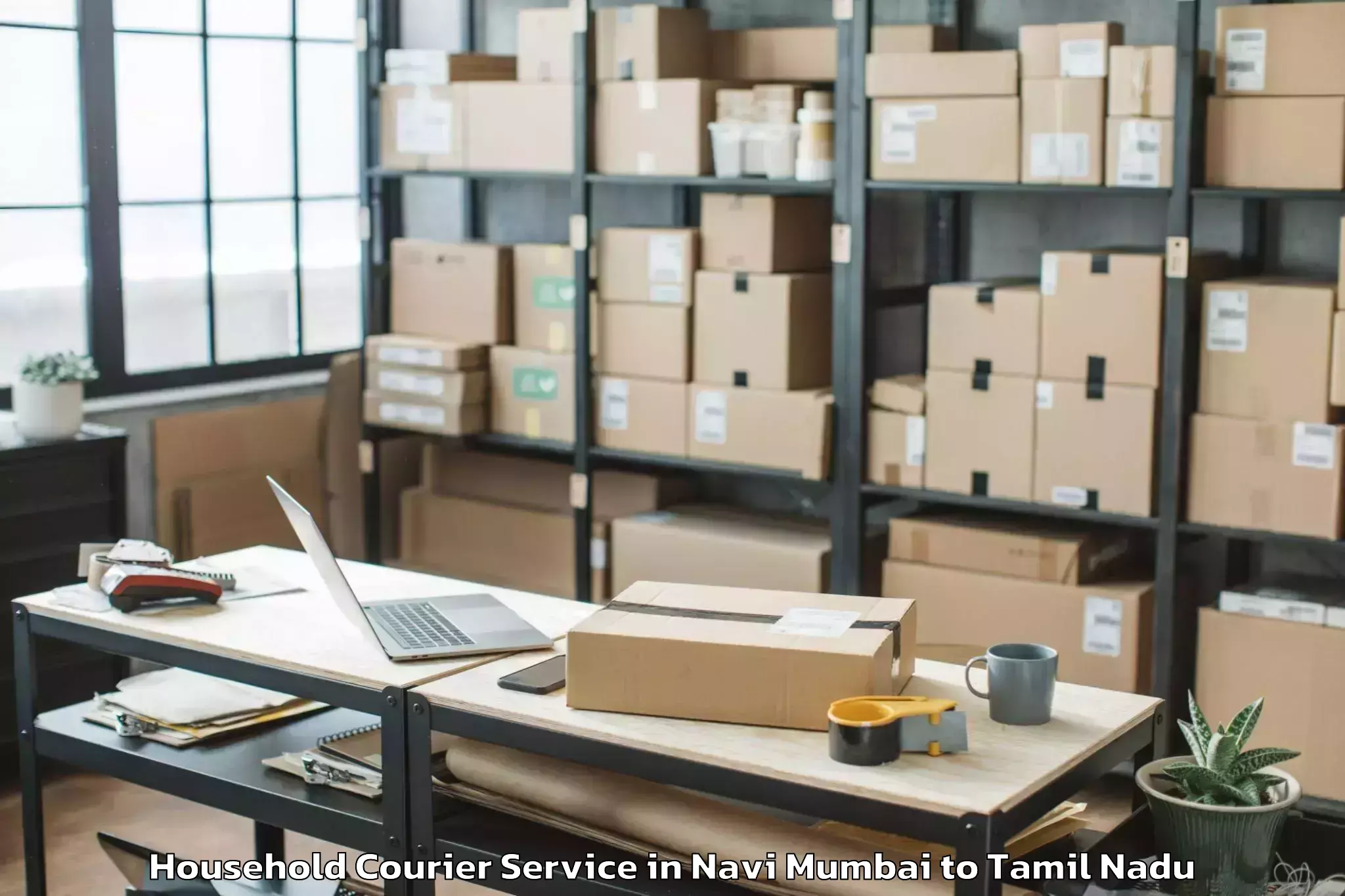 Comprehensive Navi Mumbai to Manachanallur Household Courier